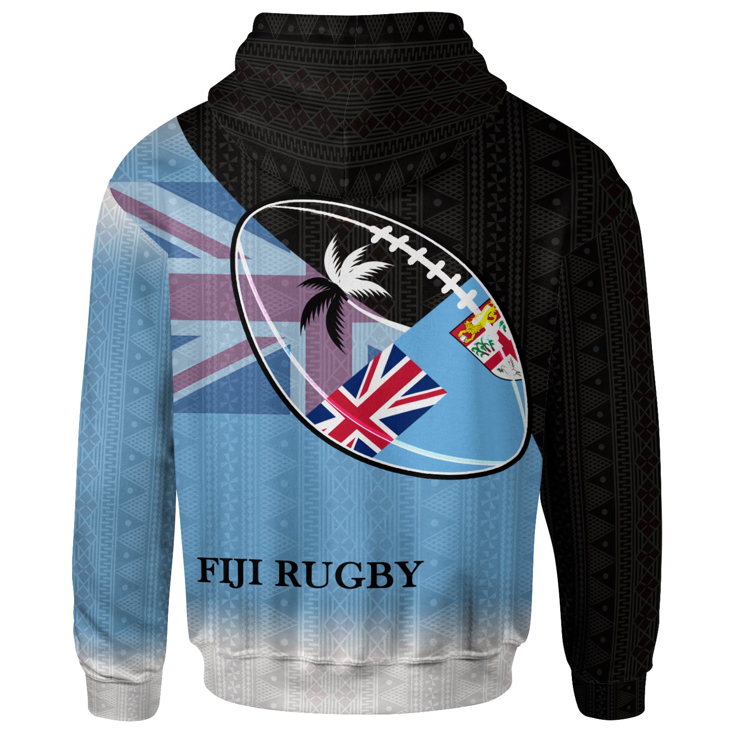 Fiji Rugby Hoodie - Fiji Flag Coat Of Arms Spirit of Rugby Special