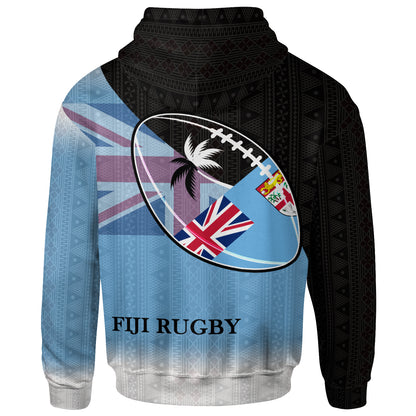Fiji Rugby Hoodie - Fiji Flag Coat Of Arms Spirit of Rugby Special
