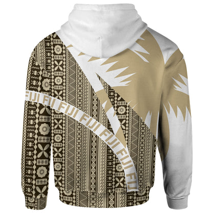 Fiji Tapa Hoodie - Fiji Coconut Pattern