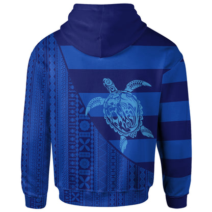 Fiji Tapa Hoodie - Fiji Turtle Mermaid