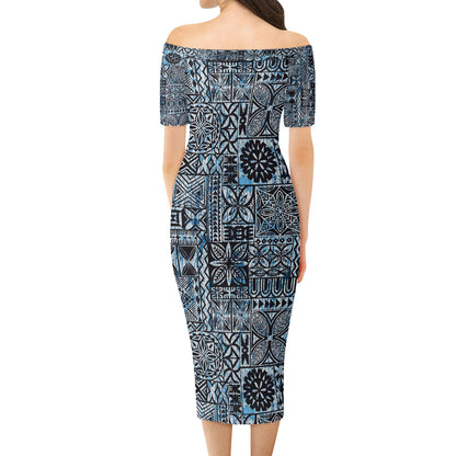 Fiji Combo Short Sleeve Dress And Shirt Tribal Coat Of Arms