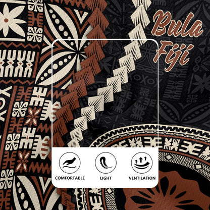 Fiji Rugby Jersey Kesakesa Masi Diamond Tapa Tribal