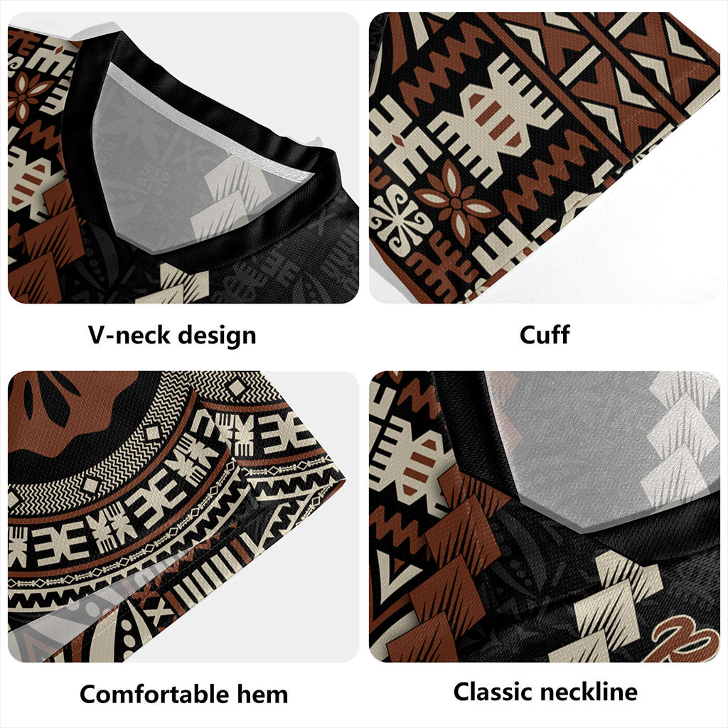 Fiji Rugby Jersey Kesakesa Masi Diamond Tapa Tribal