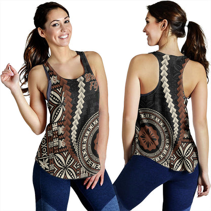 Fiji Women Tank Kesakesa Masi Diamond Tapa Tribal
