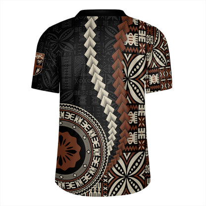 Fiji Rugby Jersey Kesakesa Masi Diamond Tapa Tribal