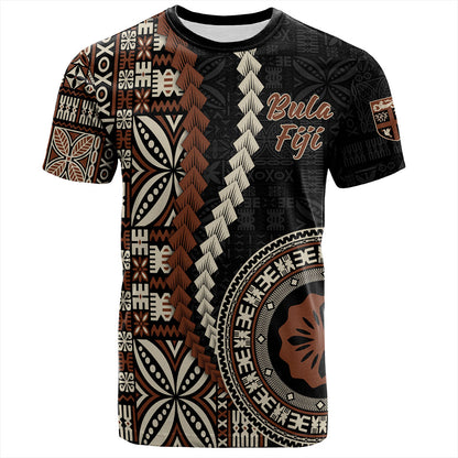 Fiji T-Shirt Kesakesa Masi Diamond Tapa Tribal