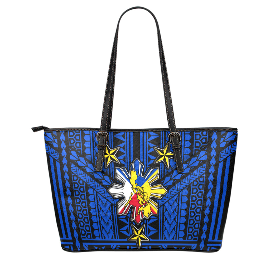 Philippines Filipino Sun And Stars Tribal Tattoo Patterns Style Leather Totes