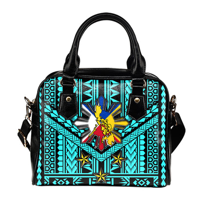 Philippines Filipinos Sun And Stars Tribal Tattoo Patterns Style Shoulder Handbag