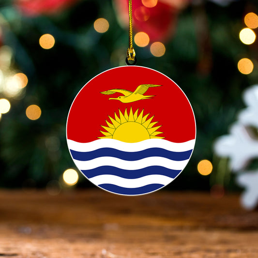 Kiribati Acrylic And Wooden Ornament Coat Of Arms