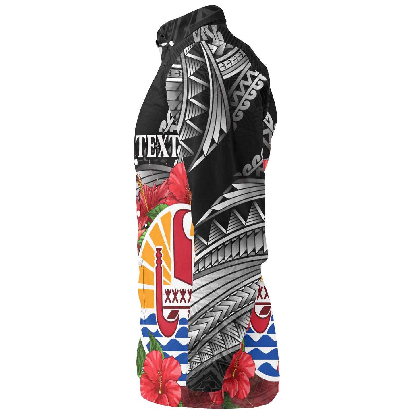 French Polynesia Custom Personalised Long Sleeve Shirt Seal Hibiscus Flowers Special Style