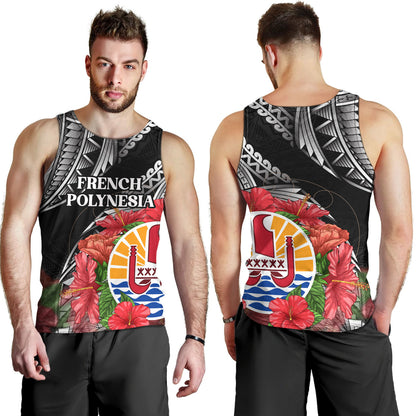 French Polynesia Custom Personalised Tank Top Seal Hibiscus Flowers Special Style