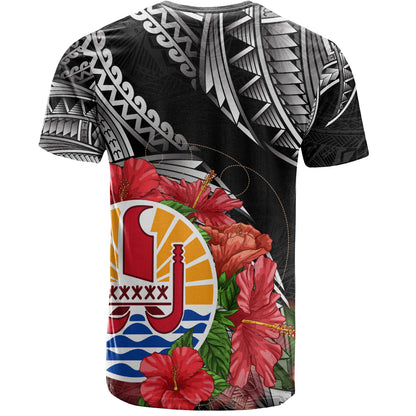 French Polynesia Custom Personalised T-Shirt Seal Hibiscus Flowers Special Style
