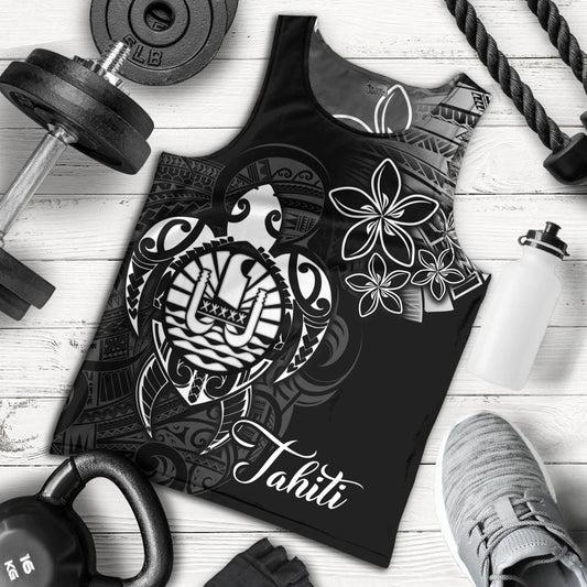 French Polynesia Custom Personalised Tank Top Seal Turtle Plumeria Tribal Patterns