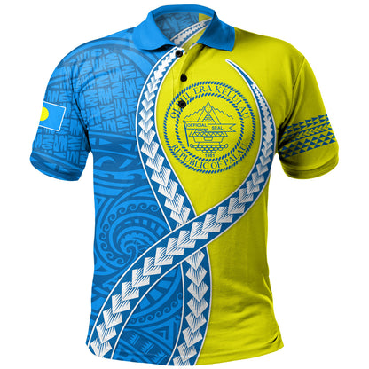 Palau Polo Shirt Tribal Polynesian In My Heart