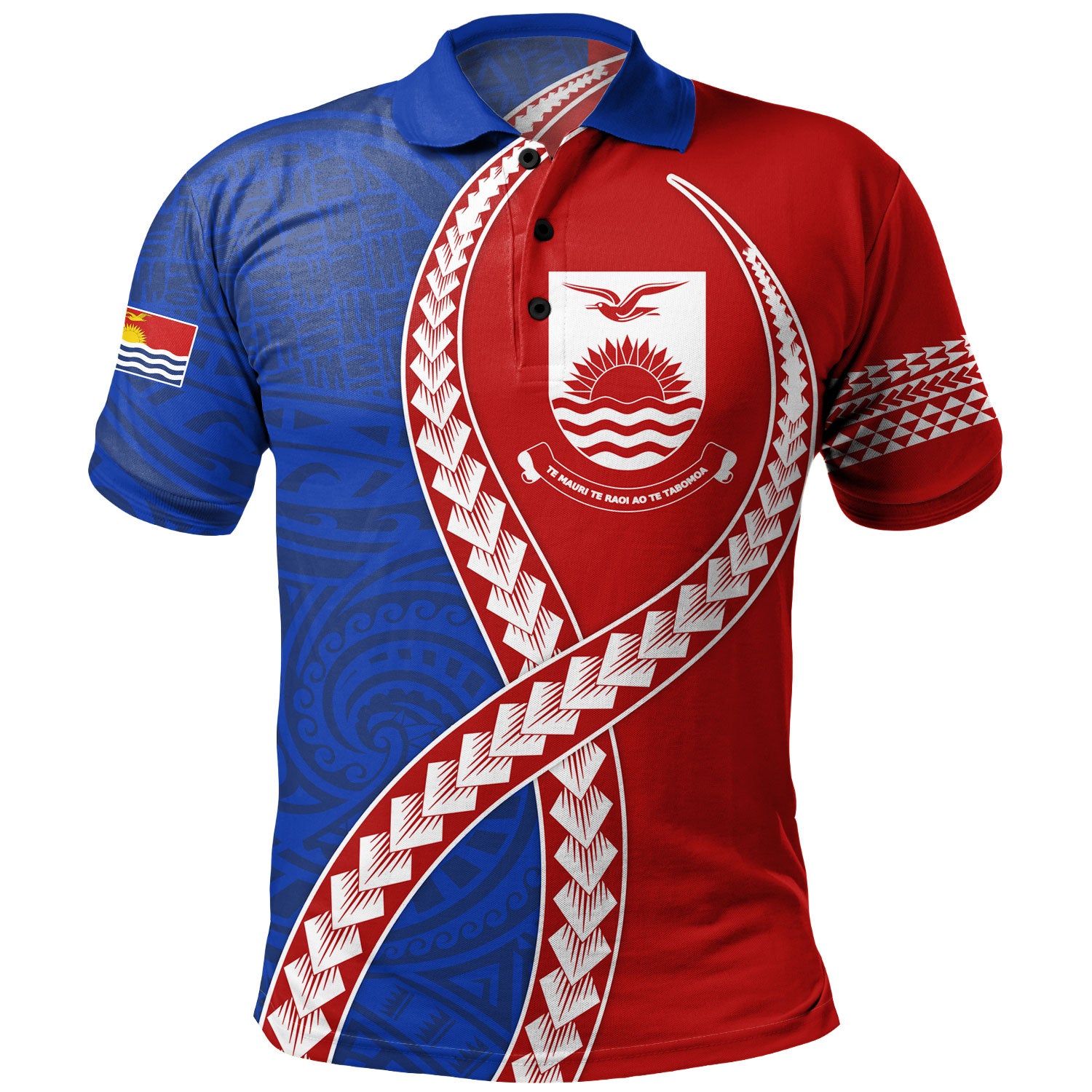 Kiribati Polo Shirt Tribal Polynesian In My Heart