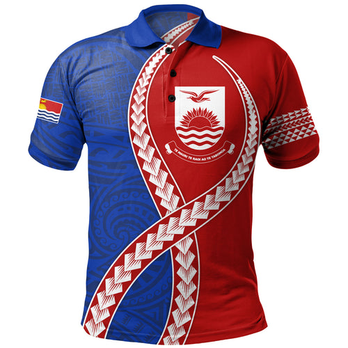 Kiribati Polo Shirt Tribal Polynesian In My Heart