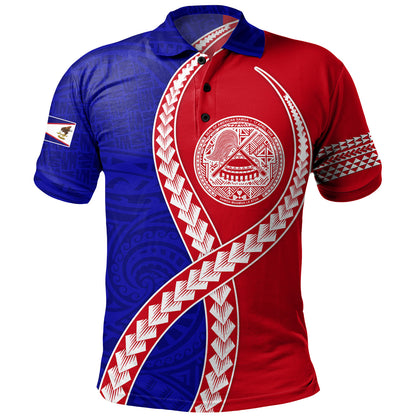 American Samoa Polo Shirt Tribal Polynesian In My Heart