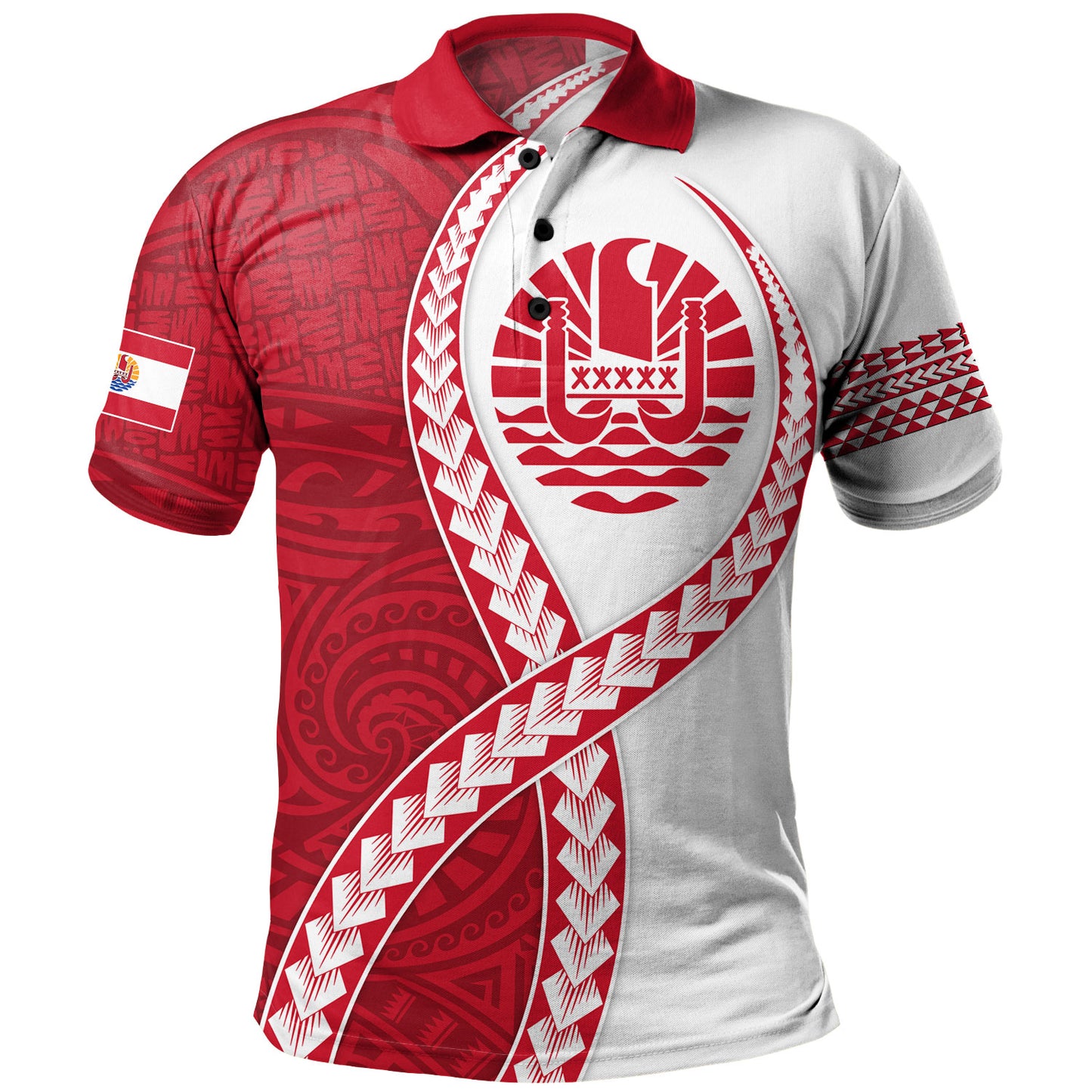 Tahiti Polo Shirt Tribal Polynesian In My Heart