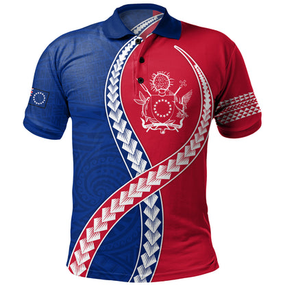 Cook Islands Polo Shirt Tribal Polynesian In My Heart