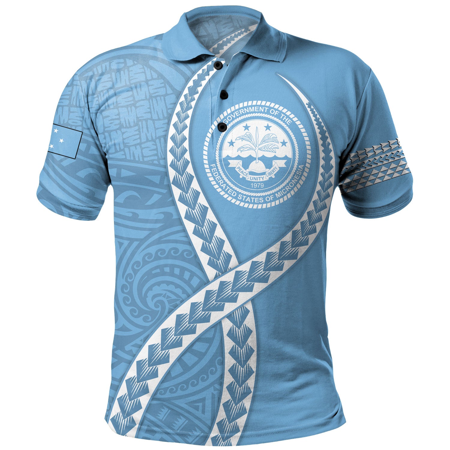 Federated States of Micronesia Polo Shirt Tribal Polynesian In My Heart