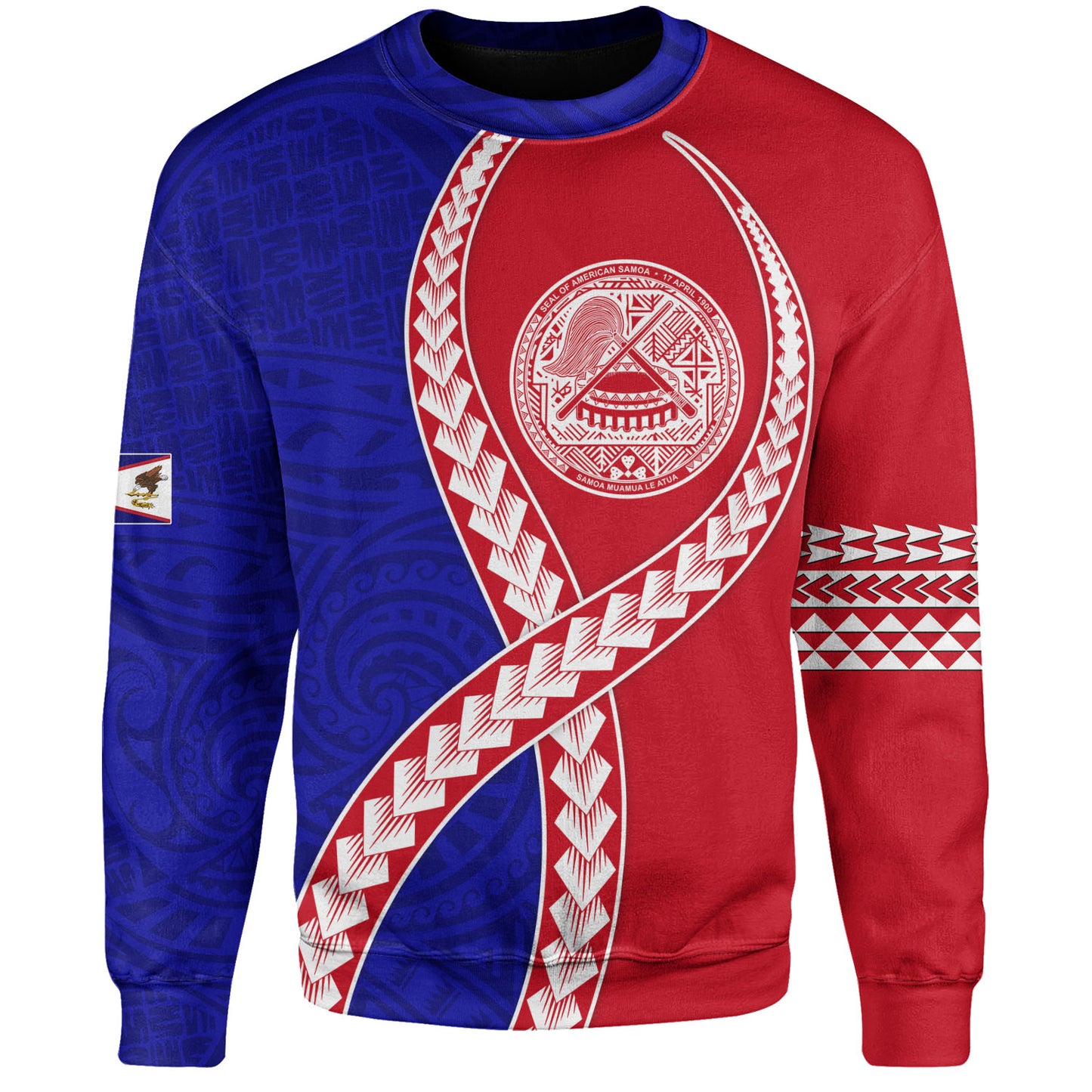 American Samoa Sweatshirt Tribal Polynesian In My Heart