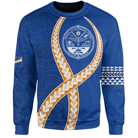 Marshall Islands Sweatshirt Tribal Polynesian In My Heart