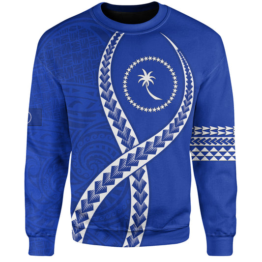Chuuk State Sweatshirt Tribal Polynesian In My Heart