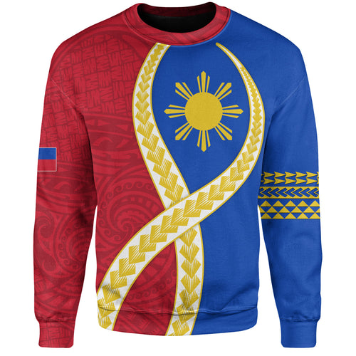 Philippines Filipinos Sweatshirt Tribal Polynesian In My Heart