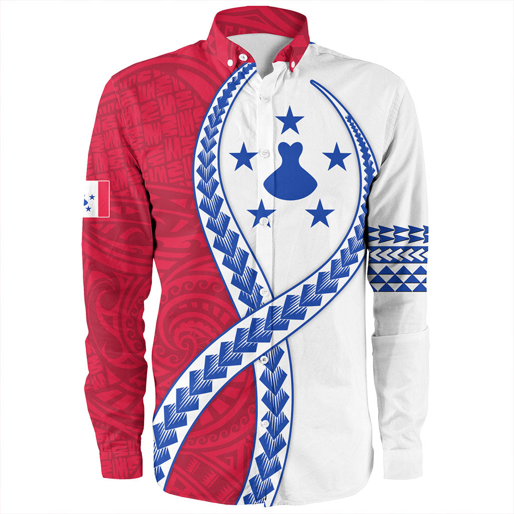 Austral Islands Long Sleeve Shirt Tribal Polynesian In My Heart