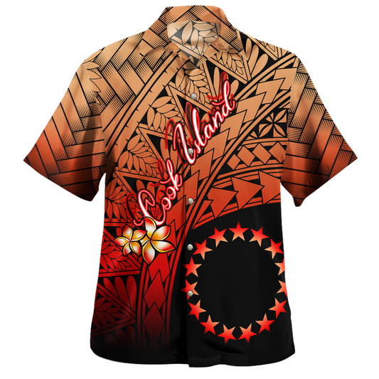 Cook Islands Hawaiian Shirt Plumeria Tattoo Tribal