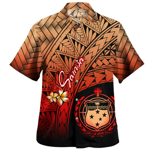 Samoa Hawaiian Shirt Plumeria Tattoo Tribal