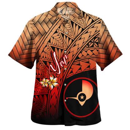 Yap Hawaiian Shirt Plumeria Tattoo Tribal