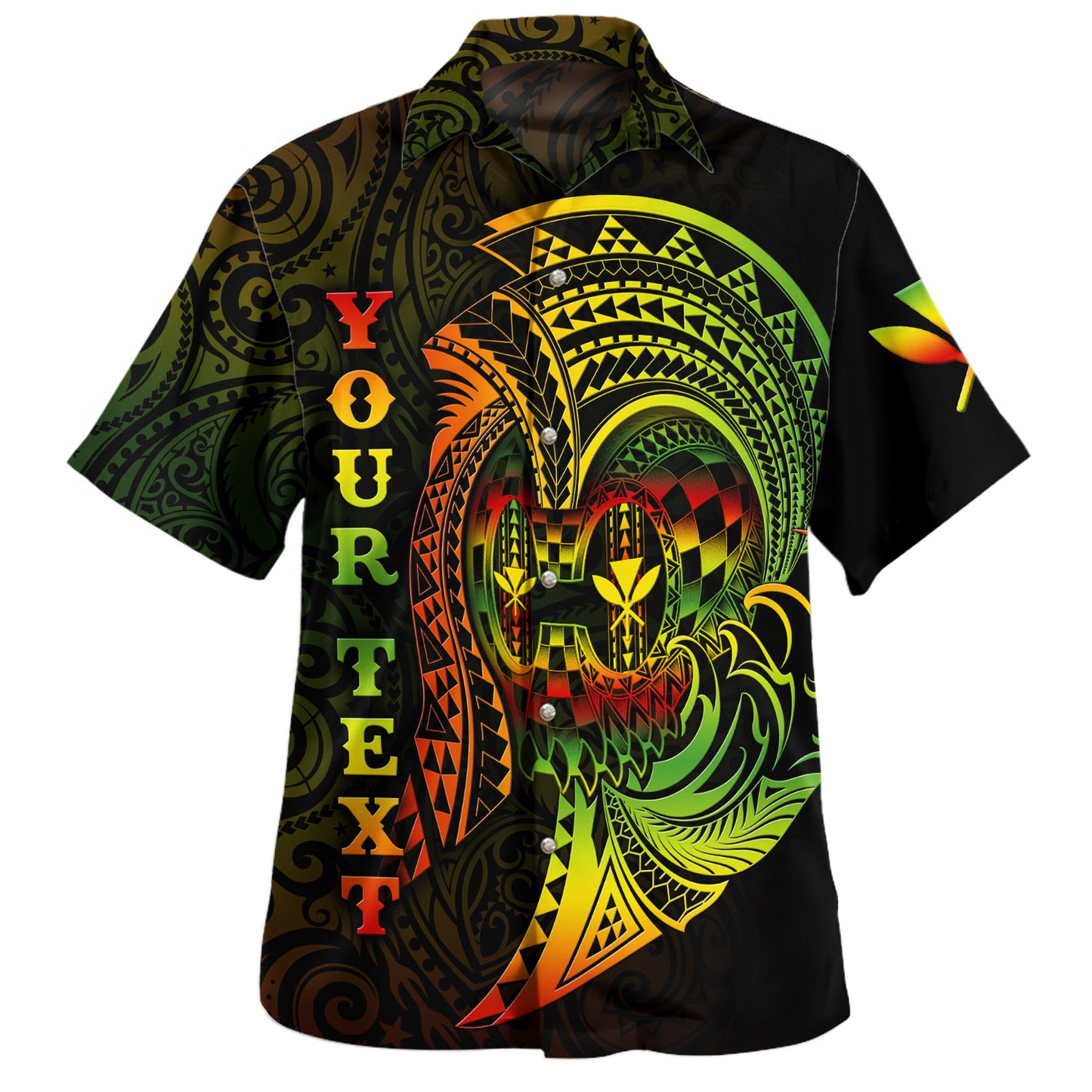 Hawaii Hawaiian Shirt Custom Personalised Reggae Kanaka Warrior