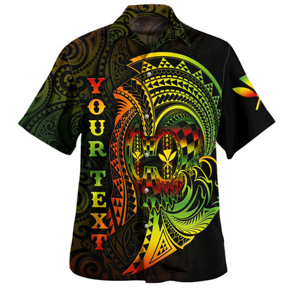 Hawaii Hawaiian Shirt Custom Personalised Reggae Kanaka Warrior