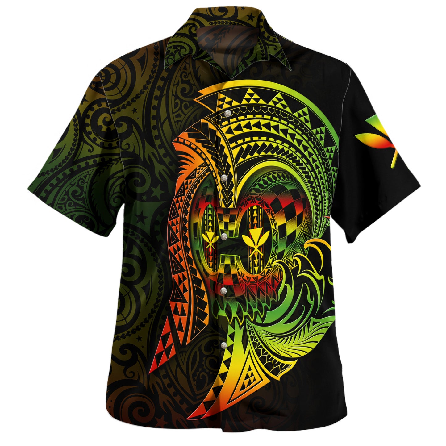 Hawaii Hawaiian Shirt Custom Personalised Reggae Kanaka Warrior