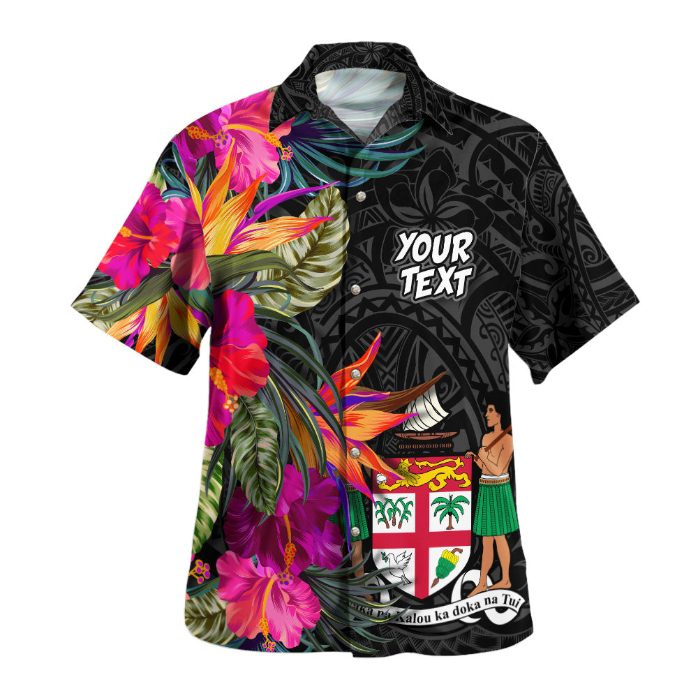 Fiji Hawaiian Shirt Polynesian Hibiscus Pattern
