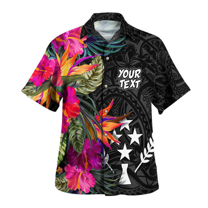 Kosrae Hawaiian Shirt Polynesian Hibiscus Pattern