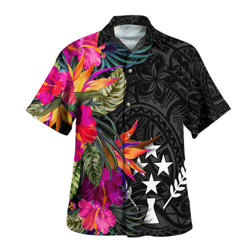 Kosrae Hawaiian Shirt Polynesian Hibiscus Pattern