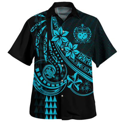 Samoa Hawaiian Shirt The Flow of Ocean