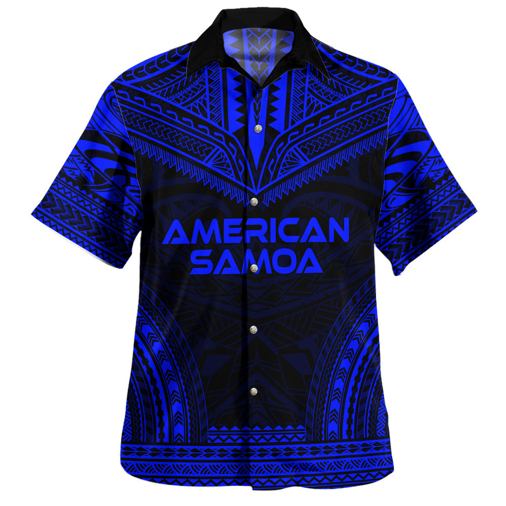American Samoa Hawaiian Shirt Custom Personalised Polynesian Chief Tattoo