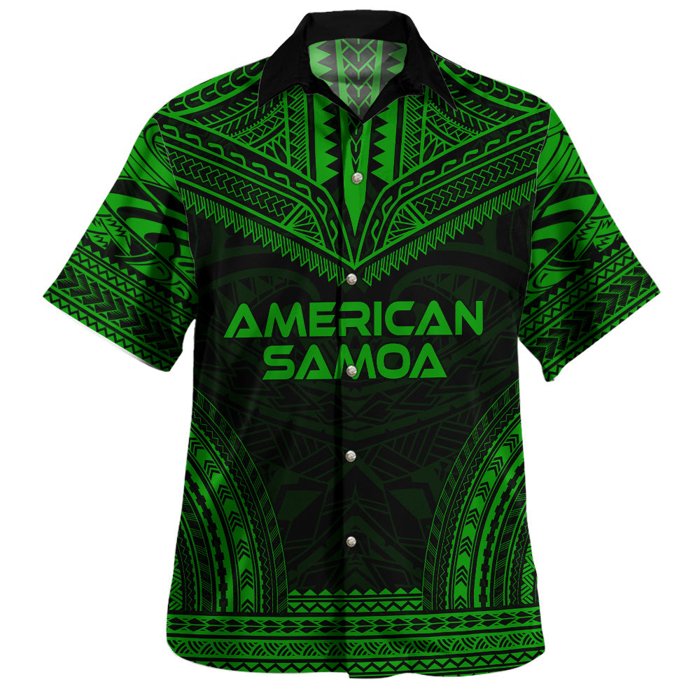 American Samoa Hawaiian Shirt Custom Personalised Polynesian Chief Tattoo
