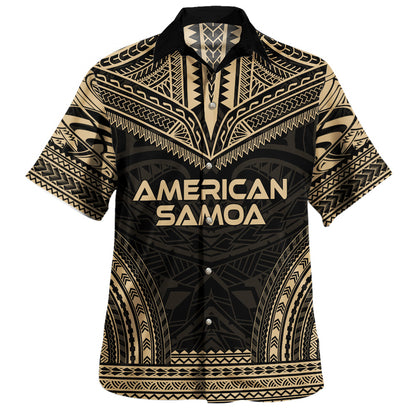 American Samoa Hawaiian Shirt Custom Personalised Polynesian Chief Tattoo