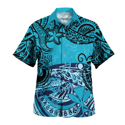 Polynesia Hawaiian Shirt Vintage Floral Pattern
