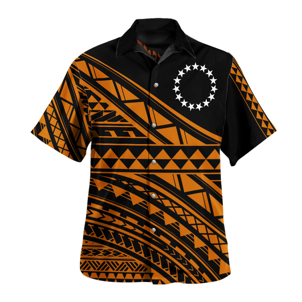Cook Islands Hawaiian Shirt Special Polynesian Ornaments