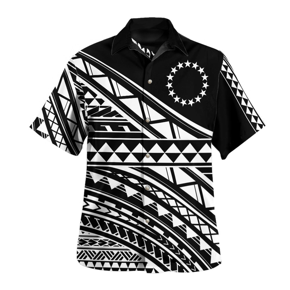 Cook Islands Hawaiian Shirt Special Polynesian Ornaments