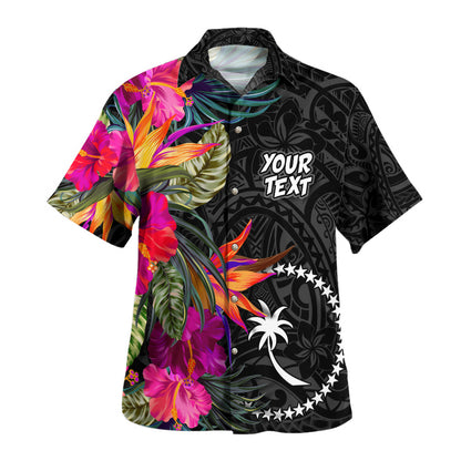 Chuuk State Hawaiian Shirt Polynesian Hibiscus Pattern