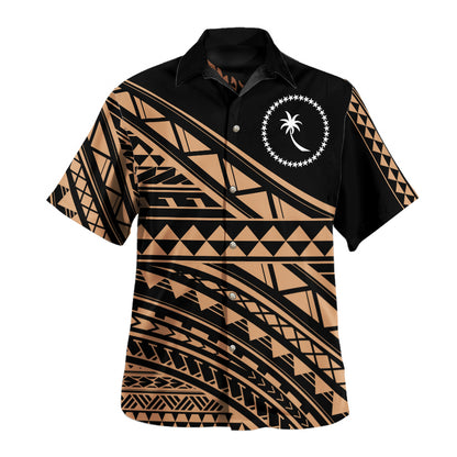 Chuuk State Hawaiian Shirt Special Polynesian Ornaments
