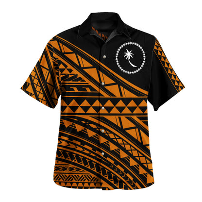 Chuuk State Hawaiian Shirt Special Polynesian Ornaments