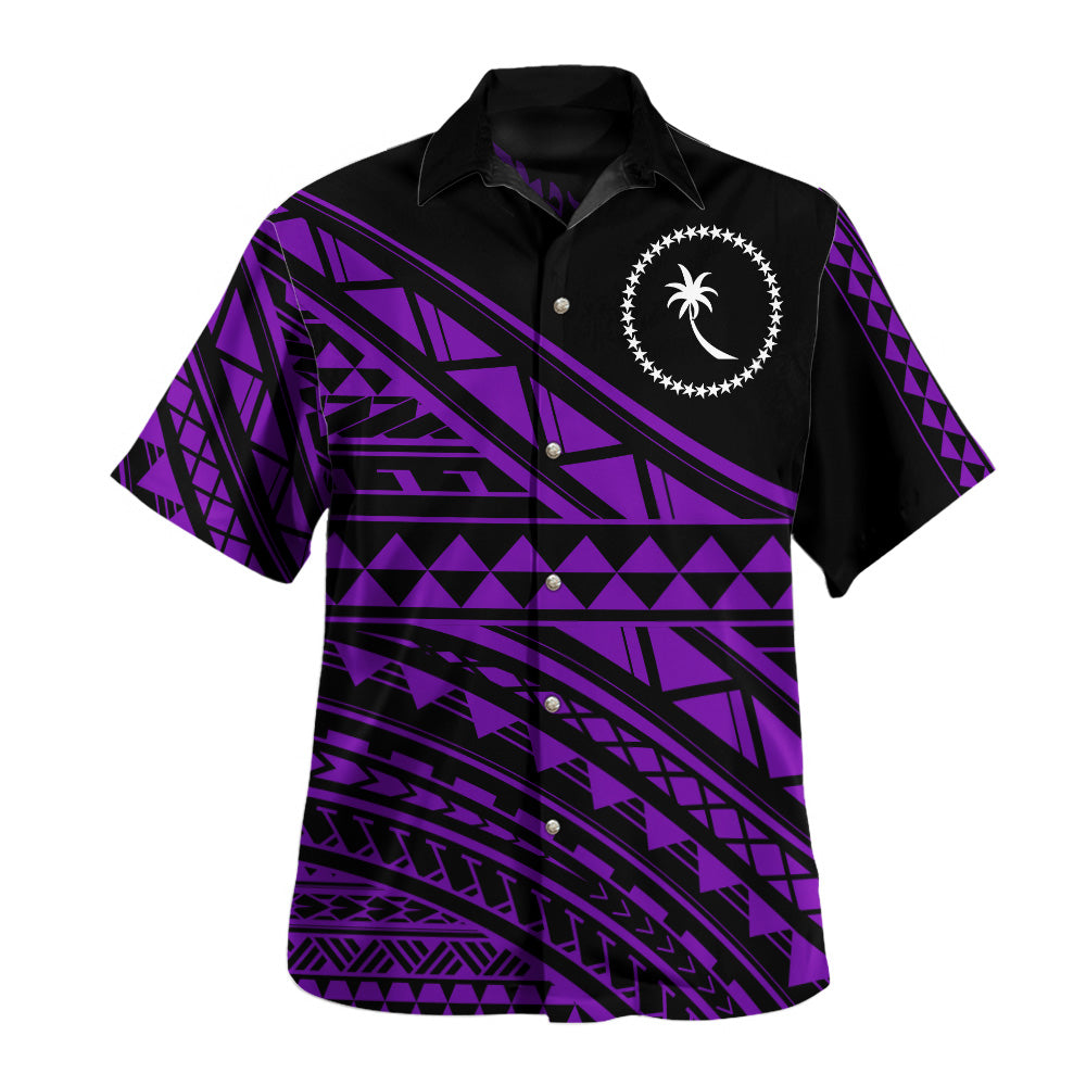 Chuuk State Hawaiian Shirt Special Polynesian Ornaments