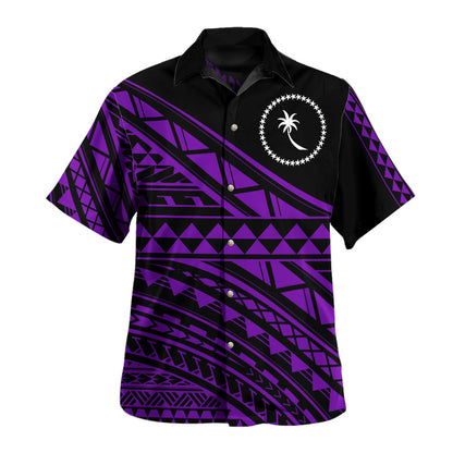 Chuuk State Hawaiian Shirt Special Polynesian Ornaments